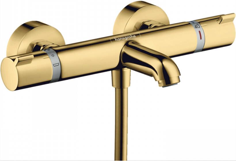 Hansgrohe Ecostat Comfort badkraan thermostatisch met omstel met koppelingen polished gold 13114990
