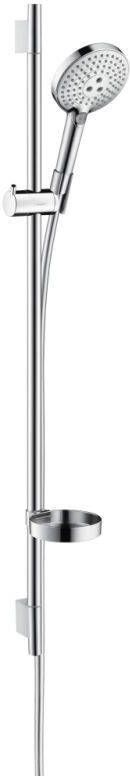 Hansgrohe Raindance Select S doucheset 120 3jet EcoSmart 9 l min met Unica'S Puro glijstang 90 cm en zeepschaal chroom - Foto 1