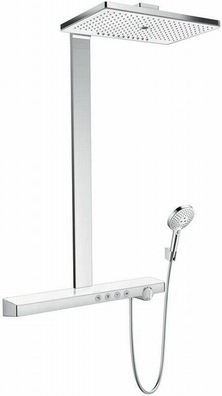 Hansgrohe Rainmaker select 460 regendoucheset opbouw 3 standen inclusief douchegarnituur met ecosmart wit chroom 27029400