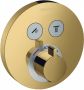 Hansgrohe ShowerSelect S afbouwdeel voor thermostaat met 2 functies polished gold optic - Thumbnail 1