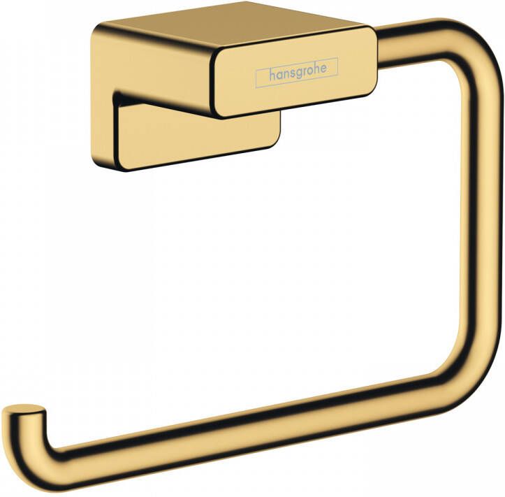 Hansgrohe AddStoris toiletrolhouder zonder klep 14 1x4x9 3cm polished gold optic