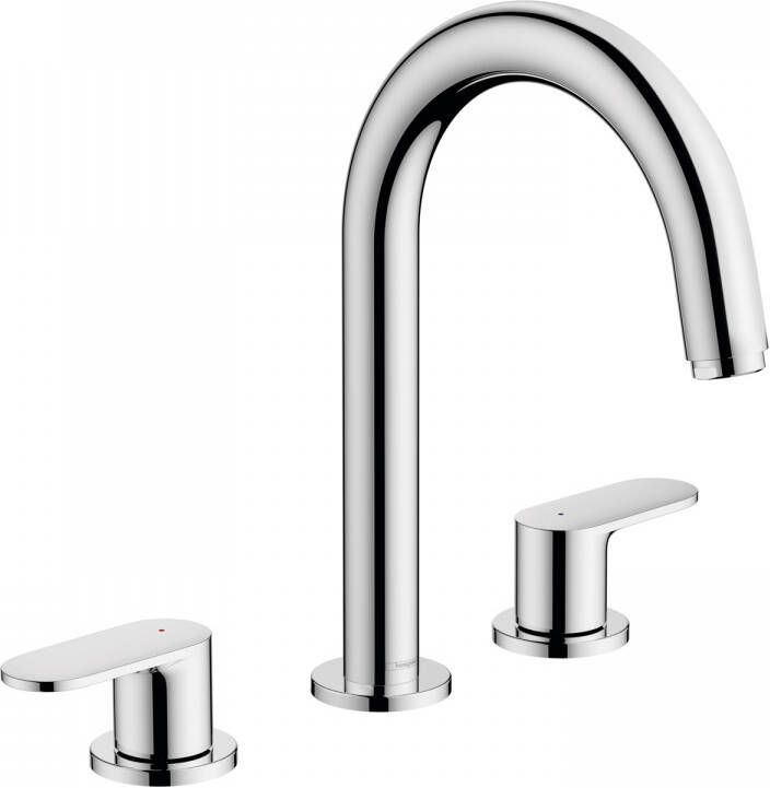 Hansgrohe Vernis Blend 3-gats wastafelmengkraan met trekwaste chroom