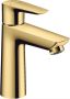 Hansgrohe Talis E ééngreeps wastafelmengkraan 110 CoolStart met trekwaste Polished Gold Optic - Thumbnail 1