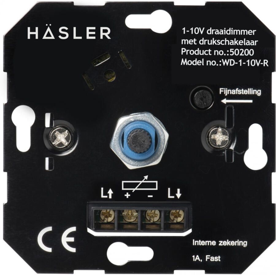 Hasler Bediening 1-10V dimmer: geschikt voor BuschJäger afdekmateriaal