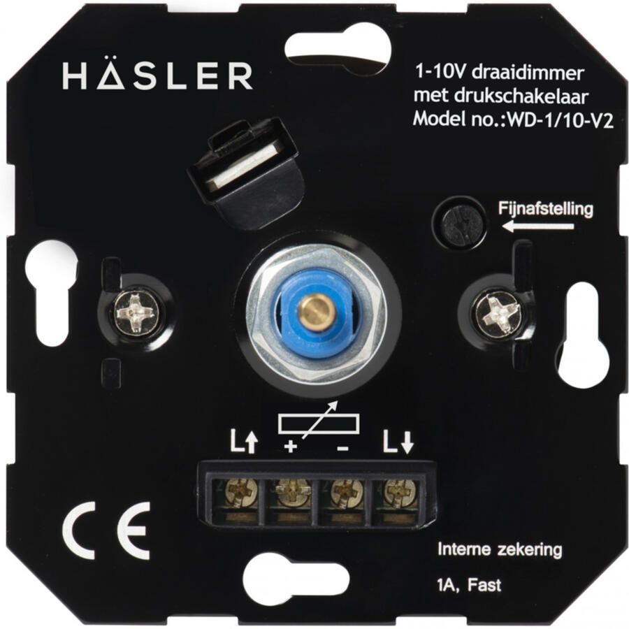 Hasler Bediening 1-10V dimmer: geschikt voor Jung Gira afdekmateriaal