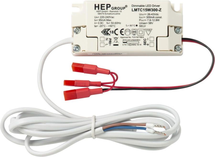 Hasler Trafo 230V dimbare trafo: geschikt voor min.3 & max.3 12V