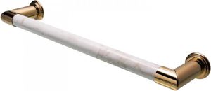 HD Heating Elektrische Radiator Cascade 60x12 cm Calacatta Gold Calo-Bett Marble Unlacquered Brass