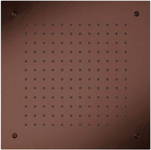 Herzbach SPA iX pvd plafond inbouw regendouche 500 vierkant copper 50x6.2cm steel 21.655000.2.39