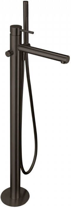 Herzbach DESIGN iX pvd badmengkraan staand black 5x90.5cm steel 21.132055.2.40