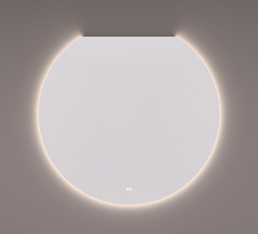 Hipp Design Spiegel SPV SL Plafond Halfrond 140x130 cm Met Verlichting Incl. Spiegelverwarming