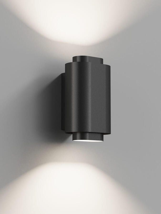 Hipp Design Wandlamp Simar Ovaal Zwart 3000K Dimbaar IP44