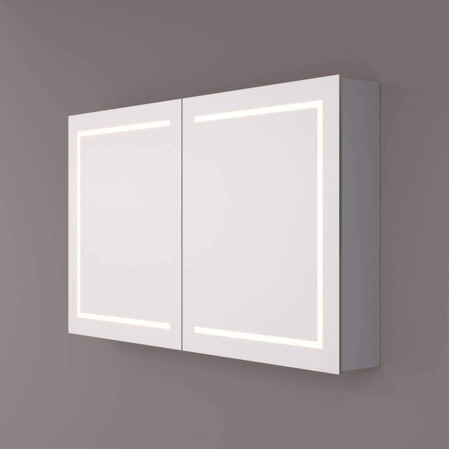 Hipp Design Spiegelkast SPK 61000 Rechthoek Met Verlichting Incl. Spiegelverwarming en Stopcontact (Alle Maten)