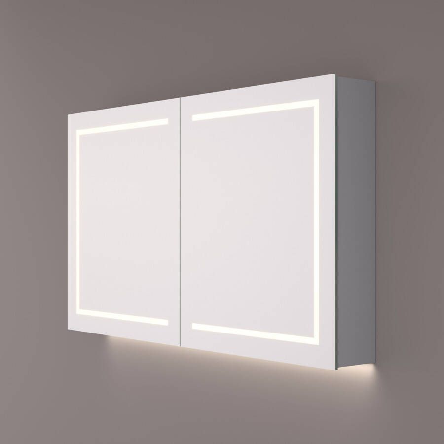 Hipp Design Spiegelkast SPK 62000 Rechthoek Met Verlichting Incl. Spiegelverwarming en Stopcontact (Alle Maten)