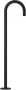 Hotbath Cobber vrijstaande baduitloop 106 cm hoog met gebogen uitloop van 22 5 cm mat zwart - Thumbnail 1