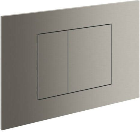 Hotbath Gal bedieningspaneel geschikt voor Geberit UP320 16 5 x 24 5 x 0 5 cm geborsteld nikkel PVD
