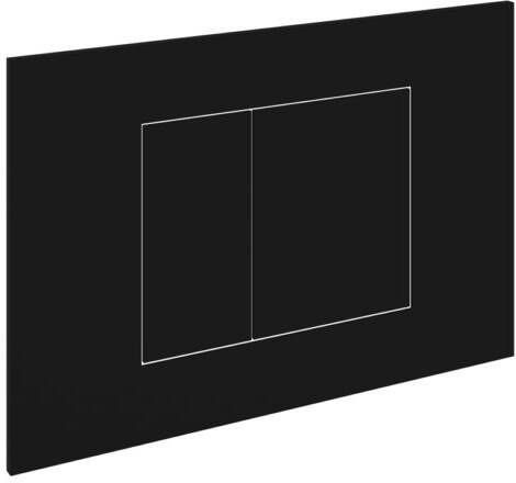 Hotbath Gal bedieningspaneel geschikt voor Geberit UP320 16 5 x 24 5 x 0 5 cm mat zwart