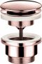 Hotbath Clickwaste Cobber Afvoerplug met Schroef Rond Roze Goud - Thumbnail 1