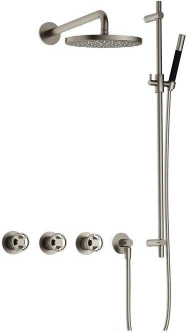 Hotbath Complete Thermostatische Regendouche Cobber @work Inbouwset 2 Stopkranen Rond