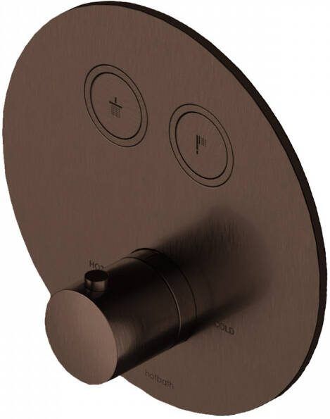 Hotbath Douchethermostaat Cobber Inbouw 2 Pushbuttons Rond Verouderd Messing (excl. inbouwdeel) Living Colours