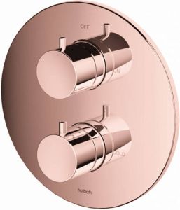 Hotbath Cobber CB009EXT afbouwdeel voor inbouw thermostaat met 2-weg omstel roze goud