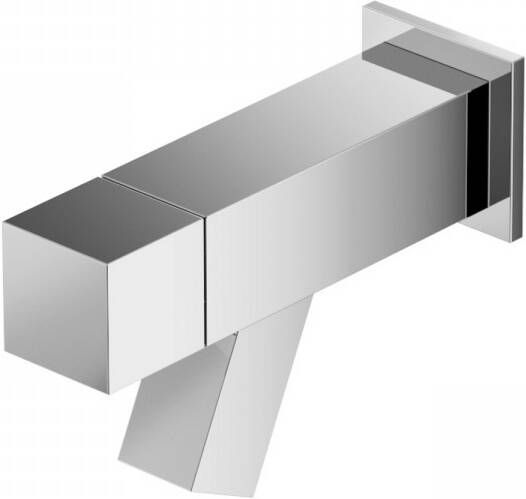 Hotbath Dude Fonteinkraan inbouw uitloop 11.4cm vierkant geborsteld nikkel QW001GN