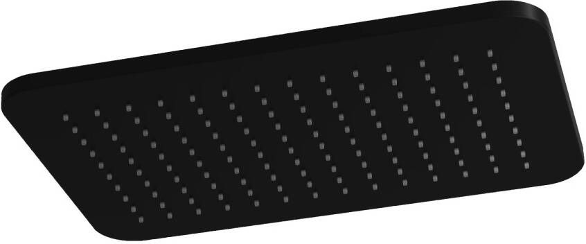 Hotbath Gal GL106BL hoofddouche rechthoek 27 x 40 cm Mat zwart