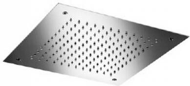 Hotbath Mate inbouwhoofddouche met LED verlichting vierkant 38x38cm nikkel geborsteld M117GN