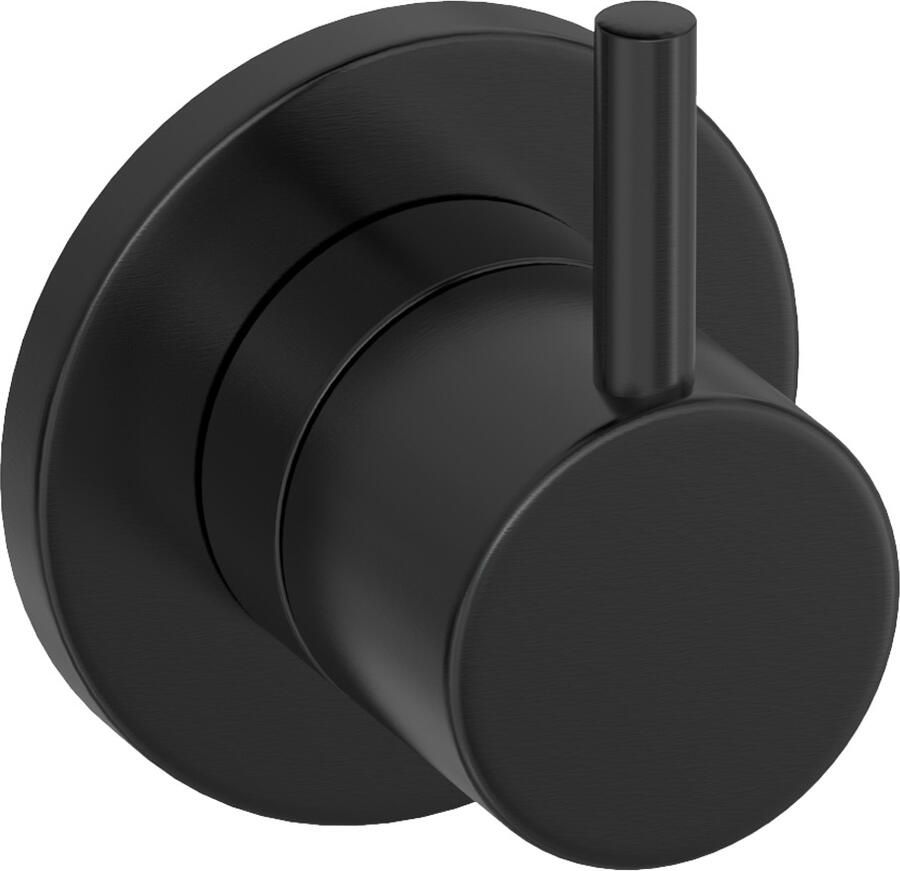 Hotbath COBBER Afbouwdeel Inbouw 2-weg omstel CB111 Geborsteld zwart PVD CB111EXTMBP