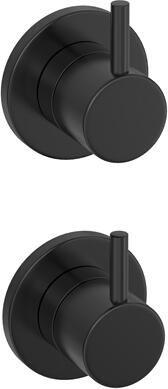 Hotbath COBBER Afbouwdeel Inbouw 2-weg omstel MBP Geborsteld zwart PVD CB129EXTMBP