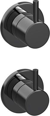 Hotbath COBBER Afbouwdeel Inbouw 2-weg omstel PBP Gepolijst zwart PVD CB129EXTPBP