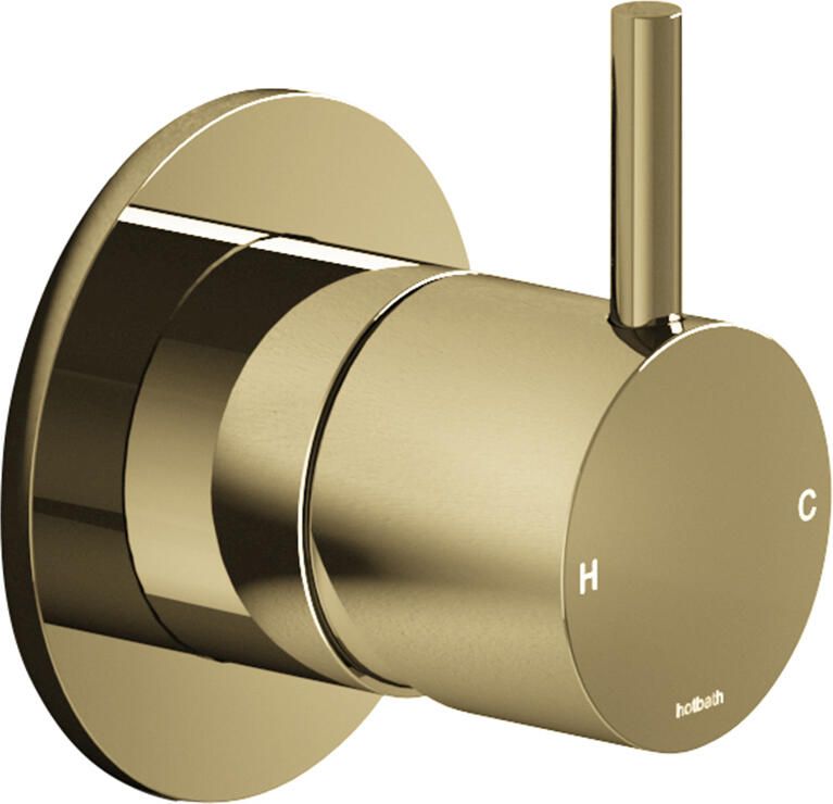 Hotbath Cobber afbouwdeel inbouw douche mengkraan gepolijst messing PVD CB031EXTNBP