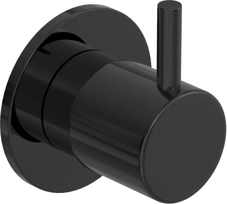 Hotbath COBBER Afbouwdeel Inbouw douchemengkraan Gepolijst zwart PVD CB131EXTPBP