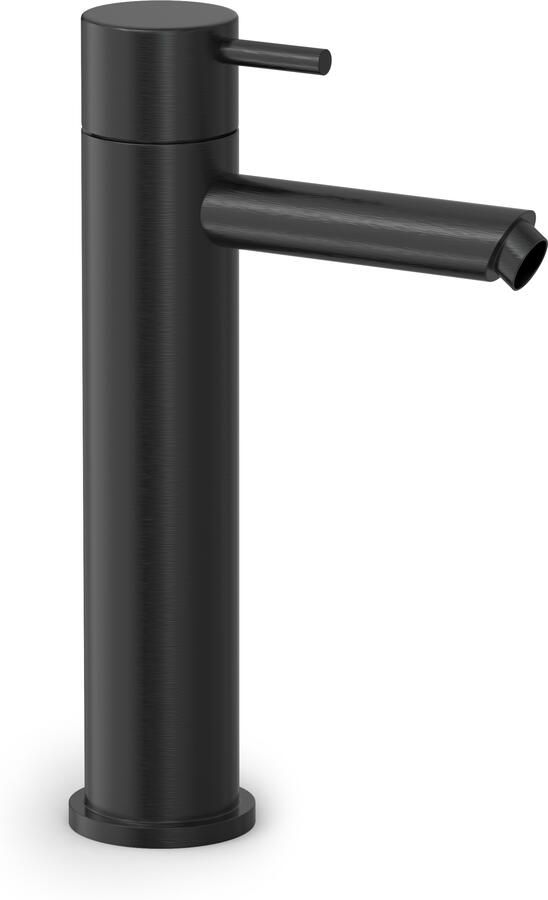 Hotbath COBBER Wastafelmengkraan zonder waste Geborsteld Zwart PVD (CB003MSMBP)