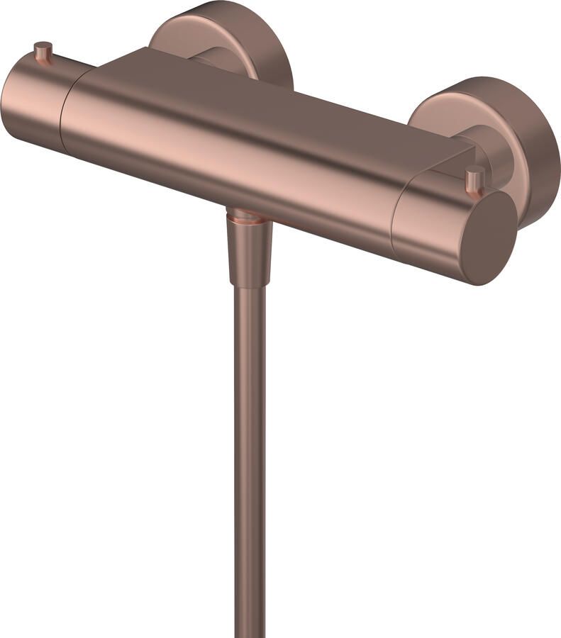 Hotbath Buddy Thermostatische Douchemengkraan met half duims onderaansluiting geborsteld koper PVD B008BCP
