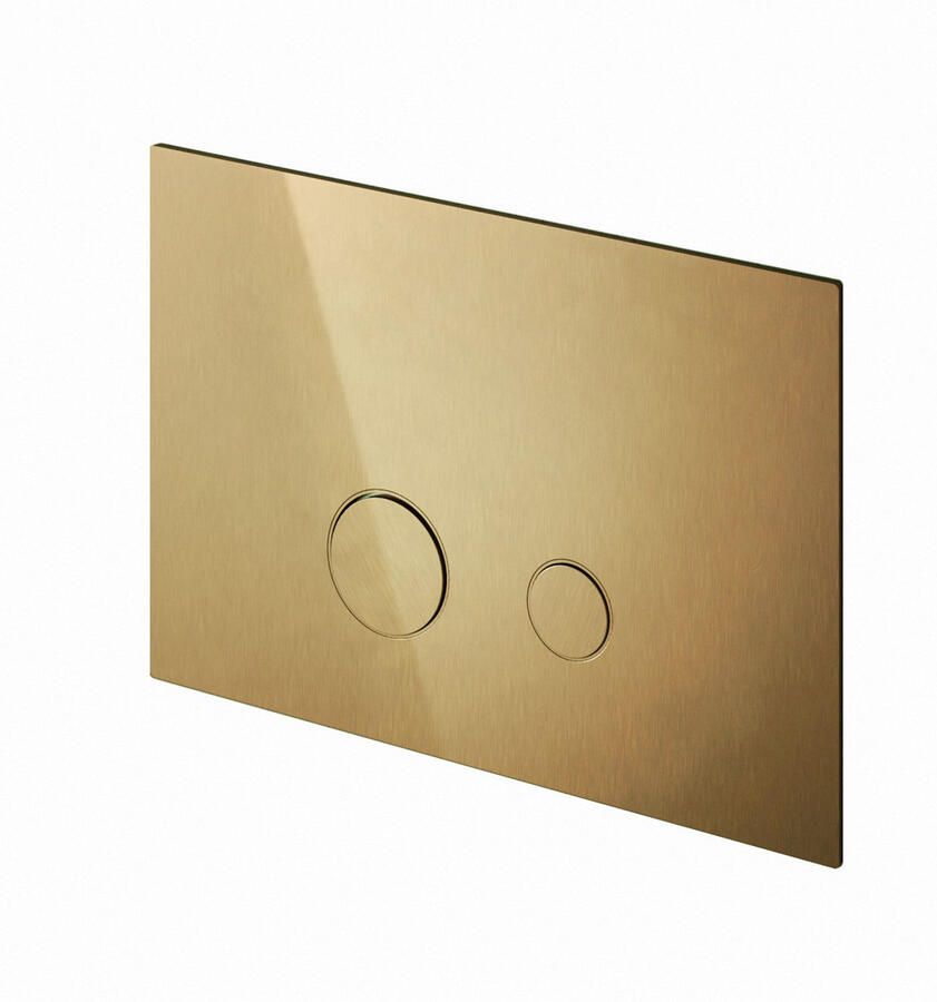 Hotbath &MORE Bedieningspaneel geschikt voor Geberit UP320 Geborsteld Messing (BAR320BB)