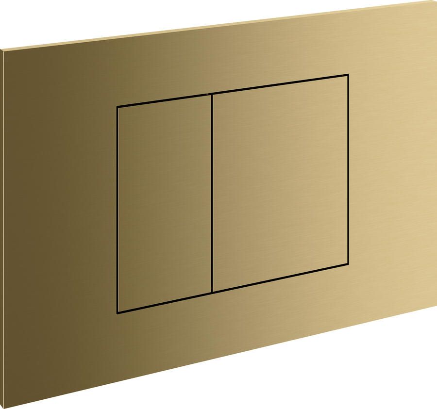 Hotbath &MORE Bedieningspaneel geschikt voor Geberit UP320 UP720 TECE Box 8 BBP PVD Geborsteld Messing PVD (BAS320BBP)