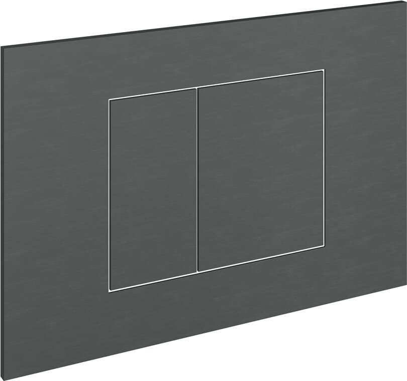 Hotbath &MORE Bedieningspaneel geschikt voor Geberit UP320 UP720 TECE Box 8 BGP PVD Geborsteld Gunmetal PVD (BAS320BGP)