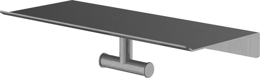Hotbath &MORE Dubbele Handdoekhaak voor planchet serie Geborsteld gunmetal PVD SHA03BGP