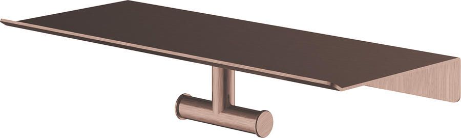 Hotbath &MORE Dubbele Handdoekhaak voor planchet serie Geborsteld koper PVD SHA03BCP