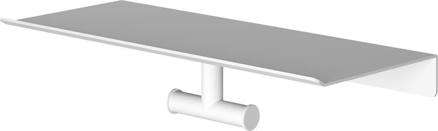Hotbath &MORE Dubbele Handdoekhaak voor planchet serie Mat wit SHA03WH