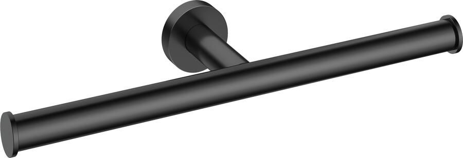 Hotbath &MORE Dubbele toiletrolhouder PBP Gepolijst Zwart PVD (BAA05PBP)