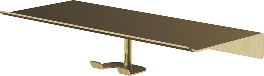 Hotbath enMORE Haak Voor Glaswisser voor planchet serie Geborsteld messing PVD SHA06BBP