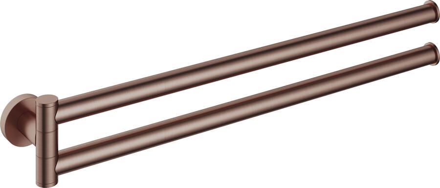 Hotbath &MORE Handdoekhouder Draaibaar BCP Geborsteld Koper PVD (BAA15BCP)