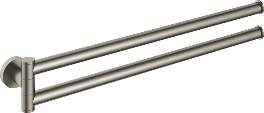 Hotbath &MORE Handdoekhouder Draaibaar GN Geborsteld Nikkel (BAA15GN)