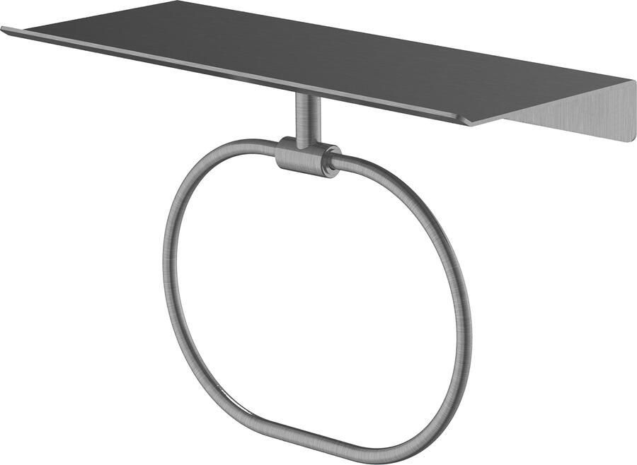 Hotbath &MORE Handdoekring voor planchet serie Geborsteld gunmetal PVD SHA08BGP