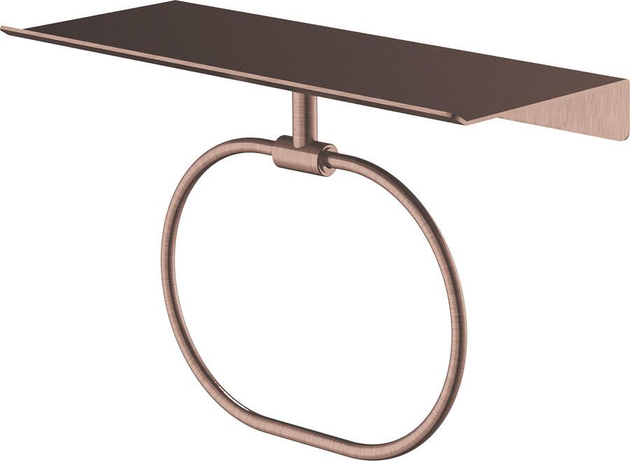 Hotbath &MORE Handdoekring voor planchet serie Geborsteld koper PVD SHA08BCP
