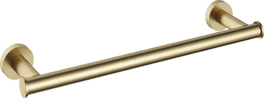 Hotbath &MORE Handdoekstang 34cm BB Living Colours vormen een Poetsbaar patina Geborsteld Messing (BAA06BB)