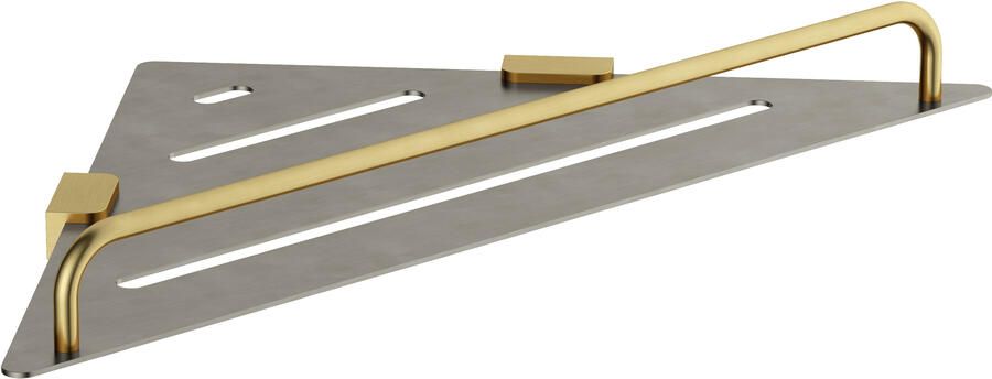 Hotbath &MORE Hoek planchet BBP Geborsteld Messing PVD (BAA22BBP)