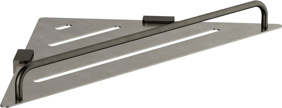 Hotbath &MORE Hoek planchet BGP Geborsteld Gunmetal PVD (BAA22BGP)