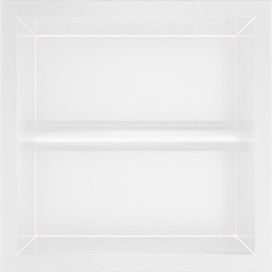 Hotbath &MORE Inbouw nis & borstelgarnituur 90x16x12 6cm Mat Wit
